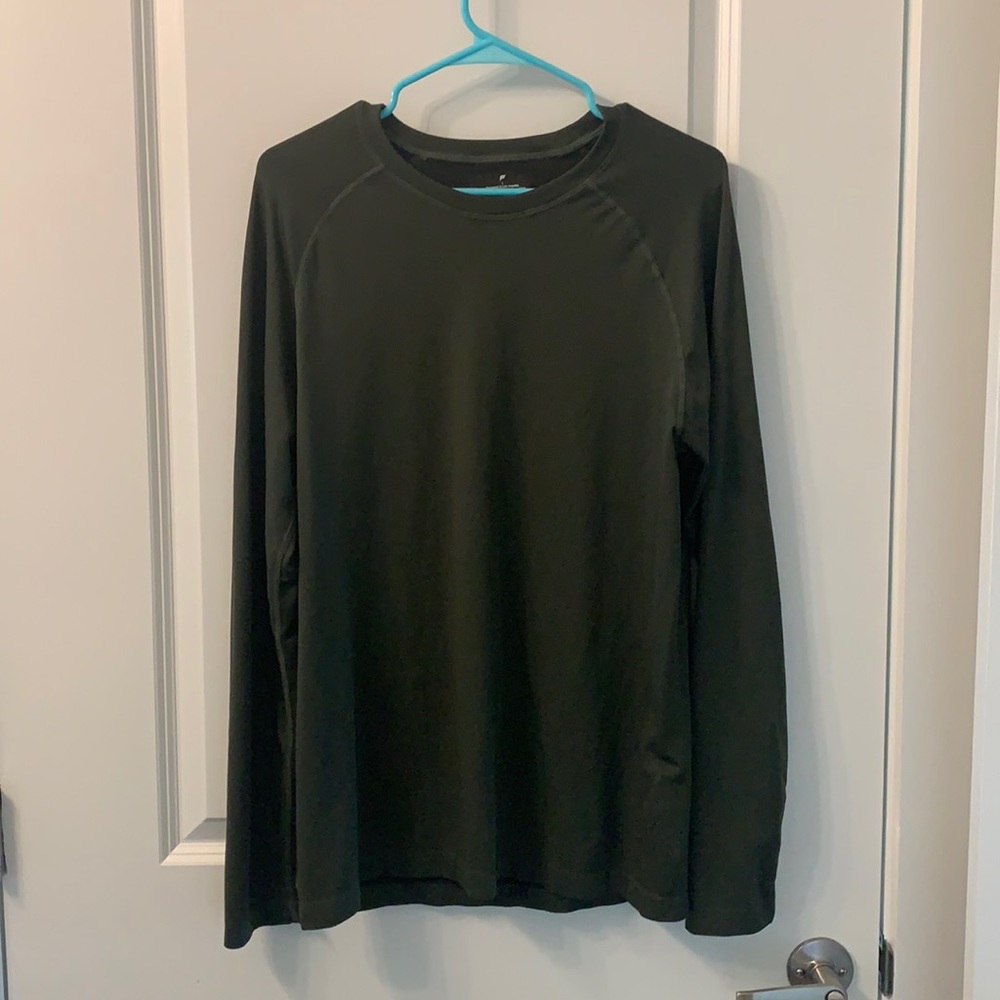 Fabletics Green Long-Sleeve Tee NWOT